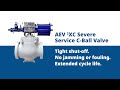 aev ²xc severe service c ball valve