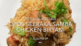 2Kg Seeraka samba chicken biryani