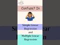 Confused in SIMPLE LINEAR & MULTIPLE LINEAR Regression? (then MUST watch!)
