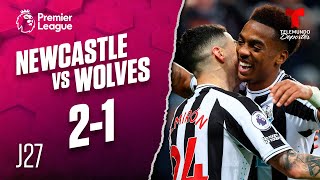Highlights & Goals: Newcastle vs. Wolverhampton 2-1 | Premier League | Telemundo Deportes