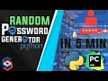 Random Password Generator | Python Projects #1 | SpyCoding