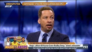 UNDISPUTED | Magic Johnson: LeBron -AD-Kuzma-Green-Bradley Lakers' lineup is "almost unbeatable"