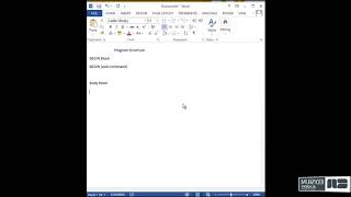 AWK Program structure