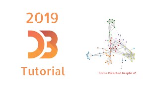 D3.js tutorial Part 5: Force Directed Graph Minimal Example (2019)