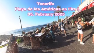 Tenerife - Playa de las Américas on Fire: Sunset, Crowds, and Endless Party 05. February 2025