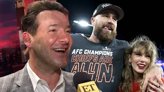 Tony Romo on Travis Kelce's 'Wife' Taylor Swift MIX-UP!
