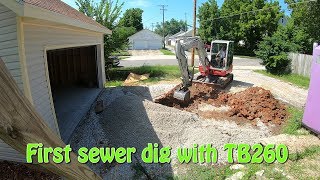 Sewer Dig With The Takeuchi TB260