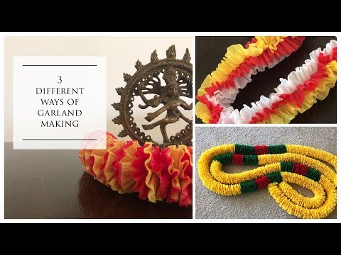 How to make 3 different types of crepe streamer garlands How to make 3 different types of crepe streamer garlands