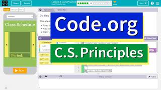 Code.org Lesson 3.5 Lists Practice | Tutorial with Answers | Unit 5 C.S. Principles 2022