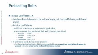 SOLIDWORKS Simulation Step-Up Series: Bolt Connectors Part 2