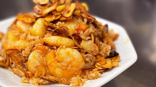 【ガリハラ】にんにく海老炒飯　Super garlic and shrimp with fried rice