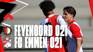 Feyenoord O21 winnend het jaar uit | Highlights Feyenoord O21 - FC Emmen O21 | FA 2022-2023