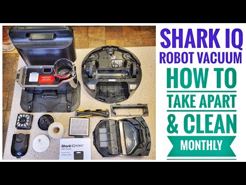 Shark IQ self-emptying robot vacuum cleaner RV101AE HOW TO DISASSEMBLY Fix & Clean Monthly maintenance