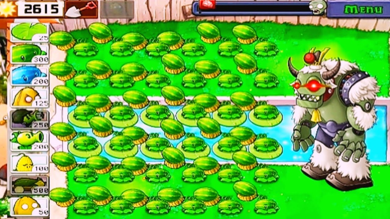 Plants Vs Zombies • Mini Game - Last Stand | All Melonpultz Vs All Out ...