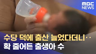 수당 덕에 출산 늘었다더니‥ 확 줄어든 출생아 수 (2024.06.04/뉴스데스크/MBC충북)