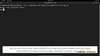 How to replace string with specific string in text using linux shell script - RHEL 9