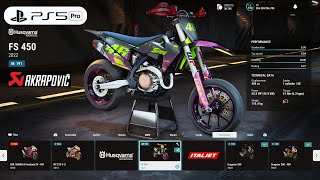 RIDE 5 | Customize Supermoto Husqvarna FS 450 VR46 Rossi Replica Gameplay [4K PS5 Pro]