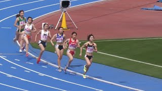 女子800m予選２組　個人選手権2022