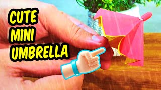 Easy DIY Mini Umbrella – Colorful and Fun! 🌸🎨 - Cute Mini Diy Craft #CraftIdeas #easydiy #easycraft