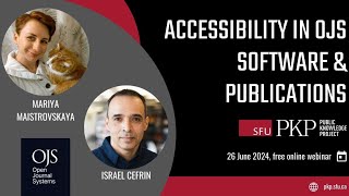 Accessibility in OJS software and publications