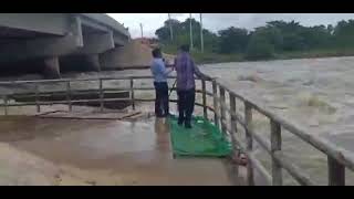 Cambodia flood 2021 / ស្ថានភាពទឹកនៅស្ពាន៧មករា ស្ទឹងព្រែកត្នោតផ្លូវជាតិលេខ៣ ២២.០៩.២០២១