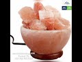 Himalayan Salt Bowl Lamp With Salt Chunks l By Nida Tradings.