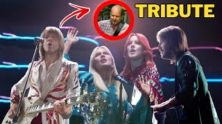 After the death of guitarist Lasse Wellander from cancer, ABBA pays tribute to him