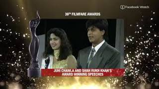 juhi chawla with sharukh khan @ 39th filmfare award
