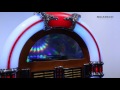 ricatech rr2100 7 colour led full size retro jukebox with bluetooth turntable cd usb sd radio