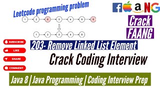 Leetcode problem 203- Remove Linked List Element | Java | Crack Coding Interview | Crack FAANG