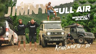 THE SANDI JIMNY JB74 4WD REAR FULL AIR SUSPENSION + SUNSHINE COAST ADVENTURE Bagged Builds EP05