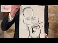 Three minute wedding caricature