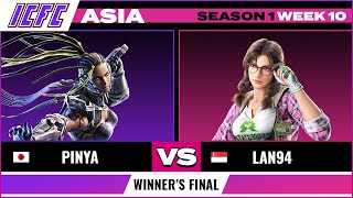 Pinya (Master Raven) vs Lan94 (Julia) ICFC ASIA: Season 1 Week 10 - Winner's Final