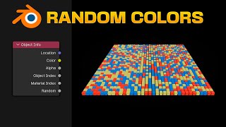 Instances with RANDOM COLORS in Blender - Geometry Nodes