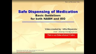 Safe Dispensing of Medication