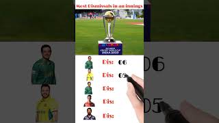Most Dismissals in an innings Wc23 #shorts #cricket #viral #trending #ytshorts #youtubeshorts