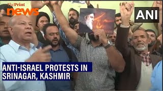 Protests in Kashmir's Srinagar against Israel over the killing of Hezbollah Chief Hassan Nasrallah