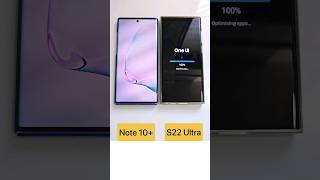 Samsung Note 10 Plus Vs S22 Ultra boot test #samsung #youtubeshorts #shorts