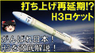 【H3ロケット 打ち上げ再延期!?】JAXAと三菱重工業が開発する新型国産ロケット、LE-9エンジン、2030年に増強型H3ロケット？SpaceXのファルコン9、NASAアルテミス計画、H2Aロケット