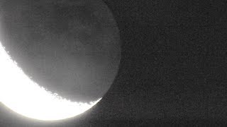 Earthshine video Nikon P900