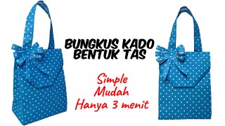 Cara Membungkus Kado Bentuk Tas | Bungkus Kado Simple | Bungkus Kado Kreatif | Gift Wrapping