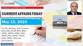 15 May 2024 Current Affairs by GK Today | GKTODAY Current Affairs - 2024 March