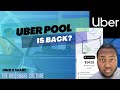 Uber is bringing POOL back (Uber X Share)