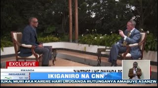 Perezida KAGAME mu kiganiro n’umunyamakuru Richard Quest wa televiziyo CNN yo muri USA