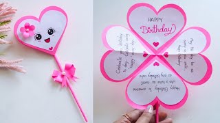 How to make Special Birthday greeting card 💕 / Easy & Beautiful birthday card | สอนทำการ์ดวันเกิดเอง