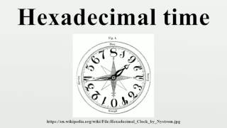 Hexadecimal time