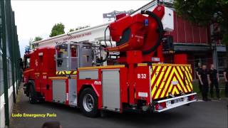 Pompiers de Paris Départ Feu Aulnay-Sous-Bois 93 ( Paris Fire Dept Responding Fire Alert )