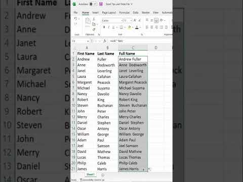 Join Text from Multiple Cells into One Cell in Excel
