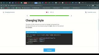 17 Changing Elements | JavaScript Intermediate | Sololearn