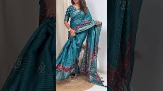 Ikkat Cotton Muslin Silk Saree zari weaving #trending #shorts #Bhandani #latest